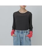 【レプシィム ローリーズファーム/LEPSIM LOWRYS FARM】の【累計販売数5万枚突破】袖切り替えプルオーバー 人気、トレンドファッション・服の通販 founy(ファニー) ファッション Fashion レディースファッション Fashion for Women トップス・カットソー Cut & Sew Tops カジュアルプルオーバー・ニットトップス Pullovers & Knit Tops / Casual Pullovers カットソー Cut and Sewn Top シアー Sheer, See-Through チュール Tulip, Tulip Motif ベスト Vest, Waistcoat 夏 Summer thumbnail チャコールグレー×ピンク25|ID: prp329100004584802 ipo3291000000036159836