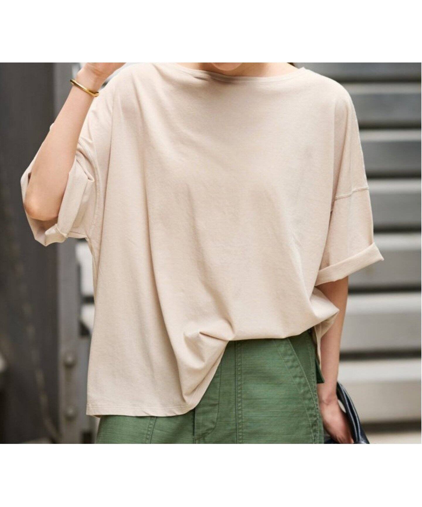 【フレームワーク/FRAMeWORK】の≪追加≫ドライタッチコットンS/S-Tee2 インテリア・キッズ・メンズ・レディースファッション・服の通販 founy(ファニー) 　ファッション　Fashion　レディースファッション　Fashion for Women　イエロー　Yellow　ユーズド　Used, Vintage-Look　再入荷　Restock / Back in Stock　半袖　Short Sleeve, Half Sleeve　夏　Summer　S/S・春夏　SS, Spring/Summer, Warm Season　ベージュ|ID: prp329100004584845 ipo3291000000032728075