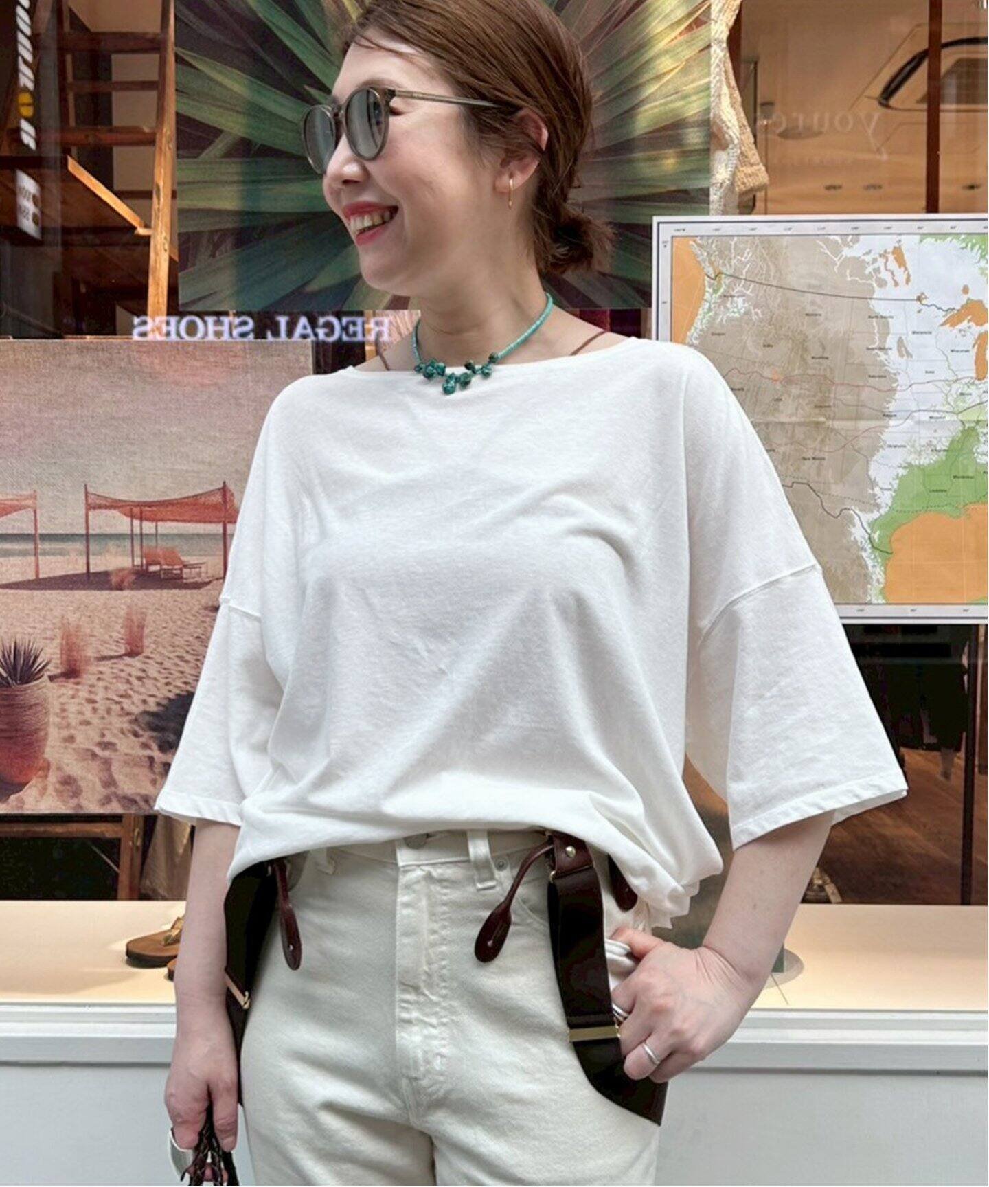 【フレームワーク/FRAMeWORK】の≪追加≫ドライタッチコットンS/S-Tee2 インテリア・キッズ・メンズ・レディースファッション・服の通販 founy(ファニー) 　ファッション　Fashion　レディースファッション　Fashion for Women　イエロー　Yellow　ユーズド　Used, Vintage-Look　再入荷　Restock / Back in Stock　半袖　Short Sleeve, Half Sleeve　夏　Summer　S/S・春夏　SS, Spring/Summer, Warm Season　ホワイト|ID: prp329100004584845 ipo3291000000032728078
