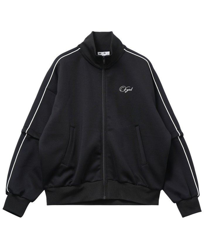 【エックスガール/X-girl】のPENCIL SCRIPT LOGO 2WAY TRACK JACKET インテリア・キッズ・メンズ・レディースファッション・服の通販 founy(ファニー) https://founy.com/ ファッション Fashion レディースファッション Fashion for Women アウター Coat / Outerwear Collection レディースジャケット・軽アウター Jackets ジャケット Jacket, Outerwear パーカー Hoodie, Parka ミニスカート Mini Skirt, Short Skirt ロング Long, Long-Length ワンポイント One Point, Statement Accent 今季 This Season, Current Season 半袖 Short Sleeve, Half Sleeve 旅行 Travel A/W・秋冬 Autumn/Winter 長袖 Long Sleeve, Full Sleeve |ID: prp329100004584849 ipo3291000000032504842