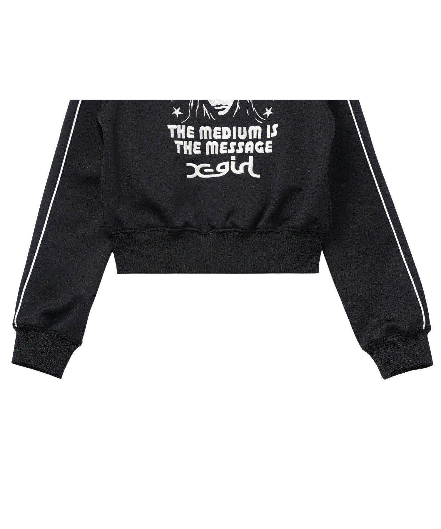 【エックスガール/X-girl】のSTAR AND FACE COMPACT TRACK JACKET 人気、トレンドファッション・服の通販 founy(ファニー) 　ファッション　Fashion　レディースファッション　Ladies' Fashion Online　アウター　Coat Outerwear　ジャケット　Jackets　おすすめ　Recommend　グラフィック　Graphic　コンパクト　Compact　ショート　Short　ジャケット　Jacket　ジャージ　Jersey　パーカー　Hoodie　フロント　Front　ロング　Long　ワンポイント　One Point　定番　Standard　旅行　Travel　A/W・秋冬　Aw・Autumn/Winter・Fw・Fall-Winter　長袖　Long Sleeve　 other-1|ID: prp329100004584850 ipo3291000000032504857