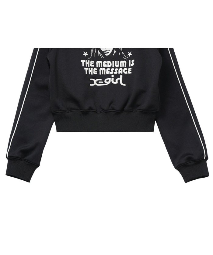 【エックスガール/X-girl】のSTAR AND FACE COMPACT TRACK JACKET インテリア・キッズ・メンズ・レディースファッション・服の通販 founy(ファニー) https://founy.com/ ファッション Fashion レディースファッション Fashion for Women アウター Coat / Outerwear Collection レディースジャケット・軽アウター Jackets おすすめ Recommended / Our Picks グラフィック Graphic, Graphic Design コンパクト Compact, Small Size ショート Short, Short Length ジャケット Jacket, Outerwear パーカー Hoodie, Parka フロント Front, Front Design ロング Long, Long-Length ワンポイント One Point, Statement Accent 定番 Standard, Basic Item 旅行 Travel A/W・秋冬 Autumn/Winter 長袖 Long Sleeve, Full Sleeve |ID: prp329100004584850 ipo3291000000032504859