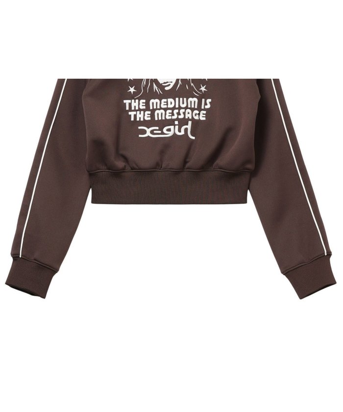 【エックスガール/X-girl】のSTAR AND FACE COMPACT TRACK JACKET インテリア・キッズ・メンズ・レディースファッション・服の通販 founy(ファニー) https://founy.com/ ファッション Fashion レディースファッション Fashion for Women アウター Coat / Outerwear Collection レディースジャケット・軽アウター Jackets おすすめ Recommended / Our Picks グラフィック Graphic, Graphic Design コンパクト Compact, Small Size ショート Short, Short Length ジャケット Jacket, Outerwear パーカー Hoodie, Parka フロント Front, Front Design ロング Long, Long-Length ワンポイント One Point, Statement Accent 定番 Standard, Basic Item 旅行 Travel A/W・秋冬 Autumn/Winter 長袖 Long Sleeve, Full Sleeve |ID: prp329100004584850 ipo3291000000032504861