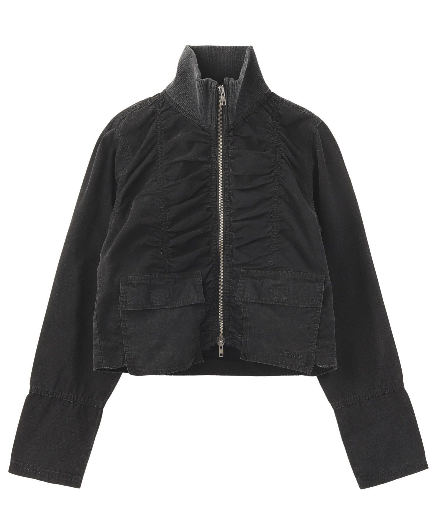【エックスガール/X-girl】のSHIRRING SHIRT JACKET X-girl インテリア・キッズ・メンズ・レディースファッション・服の通販 founy(ファニー) 　ファッション　Fashion　レディースファッション　Fashion for Women　アウター　Coat / Outerwear Collection　レディースジャケット・軽アウター　Jackets　トップス・カットソー　Cut & Sew Tops　シャツ・ブラウス・オフィスカジュアル　Elegant Blouses & Button-Ups　おすすめ　Recommended / Our Picks　コンパクト　Compact, Small Size　シャーリング　Shirring, Ruched　ショート　Short, Short Length　シンプル　Simple, Minimal　ジャケット　Jacket, Outerwear　デニム　Denim, Jeans Material　トレンド　Trend, Trending Now　バランス　Balance, Style Balance　フロント　Front, Front Design　ポケット　Pocket, Pocket Detail　ワンポイント　One Point, Statement Accent　今季　This Season, Current Season　旅行　Travel　長袖　Long Sleeve, Full Sleeve　BLACK|ID: prp329100004584855 ipo3291000000032504894