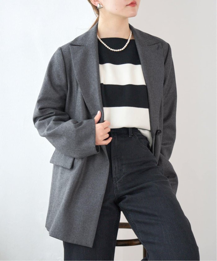 【イエナ/IENA】のフラノジャケット インテリア・キッズ・メンズ・レディースファッション・服の通販 founy(ファニー) https://founy.com/ ファッション Fashion レディースファッション Ladies' Fashion Online アウター Coat Outerwear ジャケット Jackets 2025年 2025 2025-2026秋冬・A/W Aw/Autumn/Winter/Fw/Fall/2025-2026 おすすめ Recommend ジャケット Jacket ブローチ Brooch リボン Ribbon |ID: prp329100004584874 ipo3291000000032505163