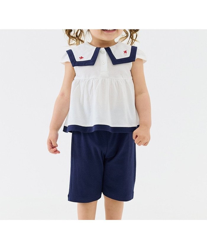 【モイモルン/moimoln / KIDS】の【セットアップ】ネビトップス 7分丈パンツ インテリア・キッズ・メンズ・レディースファッション・服の通販 founy(ファニー) https://founy.com/ ファッション Fashion キッズファッション Fashion for Kids トップス・カットソー Cut & Sew Tops ボトムス Bottoms セットアップ Matching Sets キッズトップス Tops おすすめ Recommended / Our Picks キャップ Cap, Baseball Cap シルケット Silket, Silky Cotton スリーブ Sleeve, Long Sleeve / Short Sleeve セットアップ Set-Up, Coordinated Outfit モチーフ Motif, Design Theme |ID: prp329100004584937 ipo3291000000033471330
