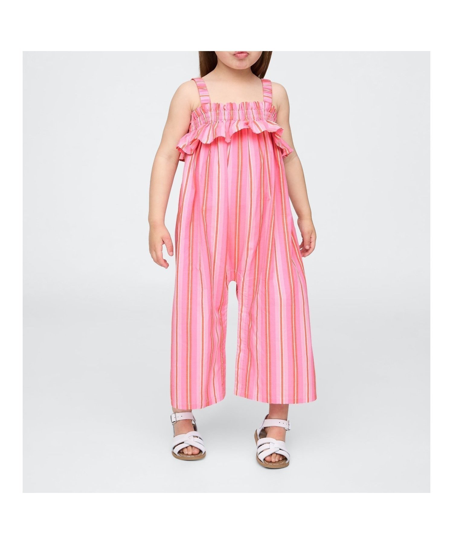 【ギャップ/GAP / KIDS】のポプリン ジャンプスーツ (幼児・ベビー) インテリア・キッズ・メンズ・レディースファッション・服の通販 founy(ファニー) 　ファッション　Fashion　キッズファッション　KIDS Children’s Clothing　スクエア　Square　ストレート　Straight　スーツ　Suit　ベビー　Baby　PINK_STRIPE|ID: prp329100004584966 ipo3291000000032655298