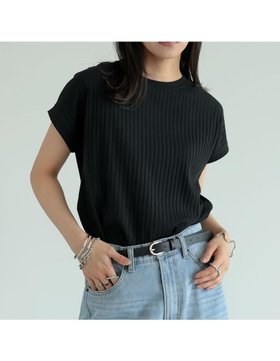 【リエディ/Re:EDIT】の汗じみ防止 リブカットソーTシャツ 人気、トレンドファッション・服の通販 founy(ファニー) ファッション Fashion レディースファッション Fashion for Women トップス・カットソー Cut & Sew Tops シャツ・ブラウス・オフィスカジュアル Elegant Blouses & Button-Ups ロングTシャツ・Tシャツ Longline T-Shirts & Tees カットソー・ベーシックTシャツ Cut-and-Sewn Tops / Stretch Tees & Basics インナー Innerwear キャミワンピース Cami Dress, Slip Dress 吸水 Absorbent, Quick-Dry サロペット Overalls, Salopette シンプル Simple, Minimal スラックス Slacks, Dress Pants スリット Slit, Slit Detail スリーブ Sleeve, Long Sleeve / Short Sleeve フレンチ French, French Style ベーシック Basic, Essential 夏 Summer |ID:prp329100004584999