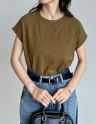 【リエディ/Re:EDIT】の汗じみ防止 リブカットソーTシャツ 人気、トレンドファッション・服の通販 founy(ファニー) ファッション Fashion レディースファッション Fashion for Women トップス・カットソー Cut & Sew Tops シャツ・ブラウス・オフィスカジュアル Elegant Blouses & Button-Ups ロングTシャツ・Tシャツ Longline T-Shirts & Tees カットソー・ベーシックTシャツ Cut-and-Sewn Tops / Stretch Tees & Basics インナー Innerwear キャミワンピース Cami Dress, Slip Dress 吸水 Absorbent, Quick-Dry サロペット Overalls, Salopette シンプル Simple, Minimal スラックス Slacks, Dress Pants スリット Slit, Slit Detail スリーブ Sleeve, Long Sleeve / Short Sleeve フレンチ French, French Style ベーシック Basic, Essential 夏 Summer thumbnail カーキ|ID: prp329100004584999 ipo3291000000033634368
