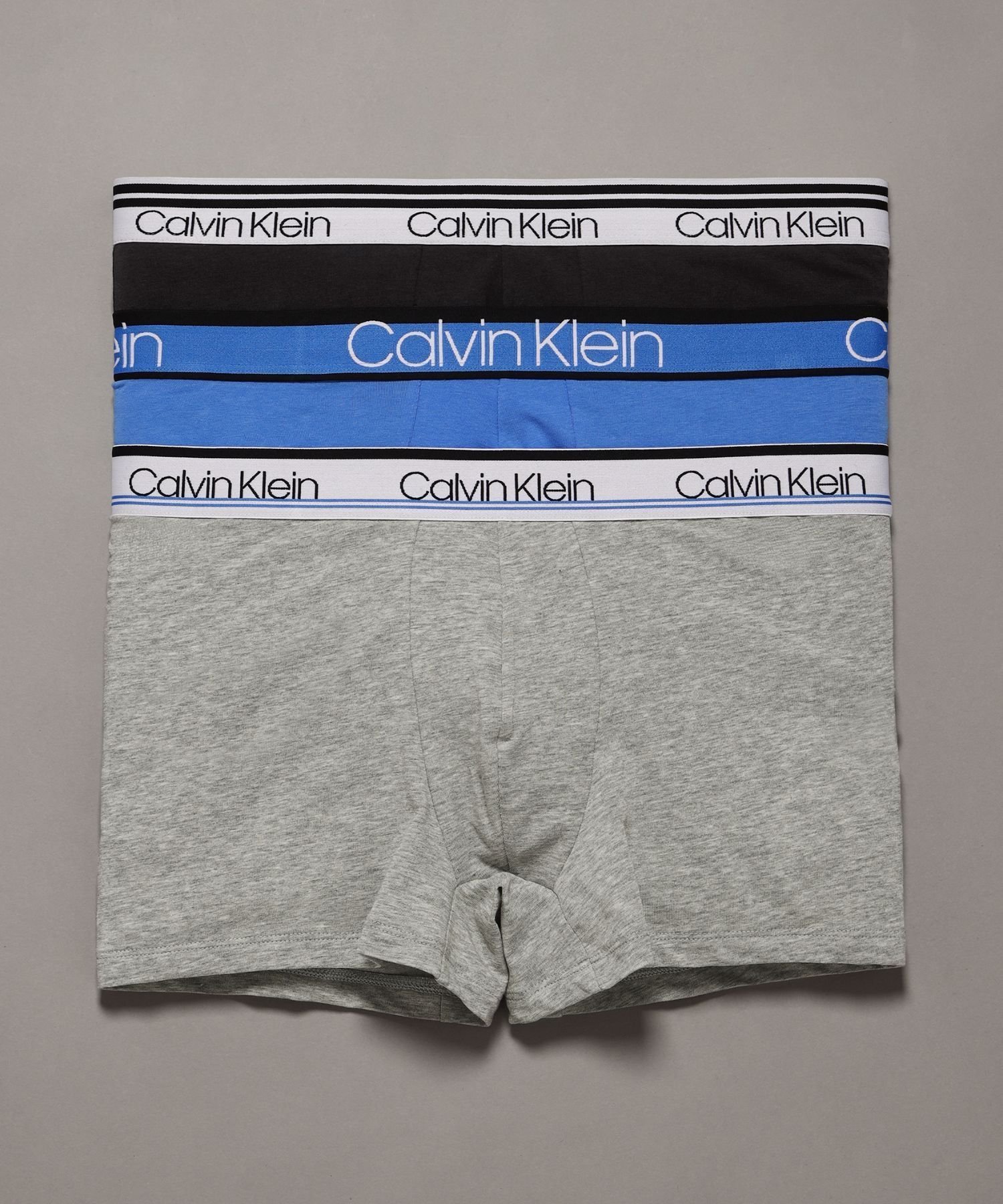 【カルバンクライン/Calvin Klein / MEN】の【公式ショップ】 カルバンクライン 3枚パック コットンストレッチ ボクサーパンツ Calvin Klein インテリア・キッズ・メンズ・レディースファッション・服の通販 founy(ファニー) 　ファッション　Fashion　メンズファッション　Men's Style Online　ボトムス　Bottoms/Men　アンダー　Under　ショーツ　Shorts　ストレッチ　Stretch　定番　Standard　BLACK/REGATTA/GREY HEATHER|ID: prp329100004585004 ipo3291000000032585669