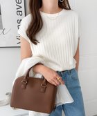【その他のブランド/Other】のコットン フライスフレンチスリーブ リブ トップス オフホワイト|ID: prp329100004585015 ipo3291000000032762485