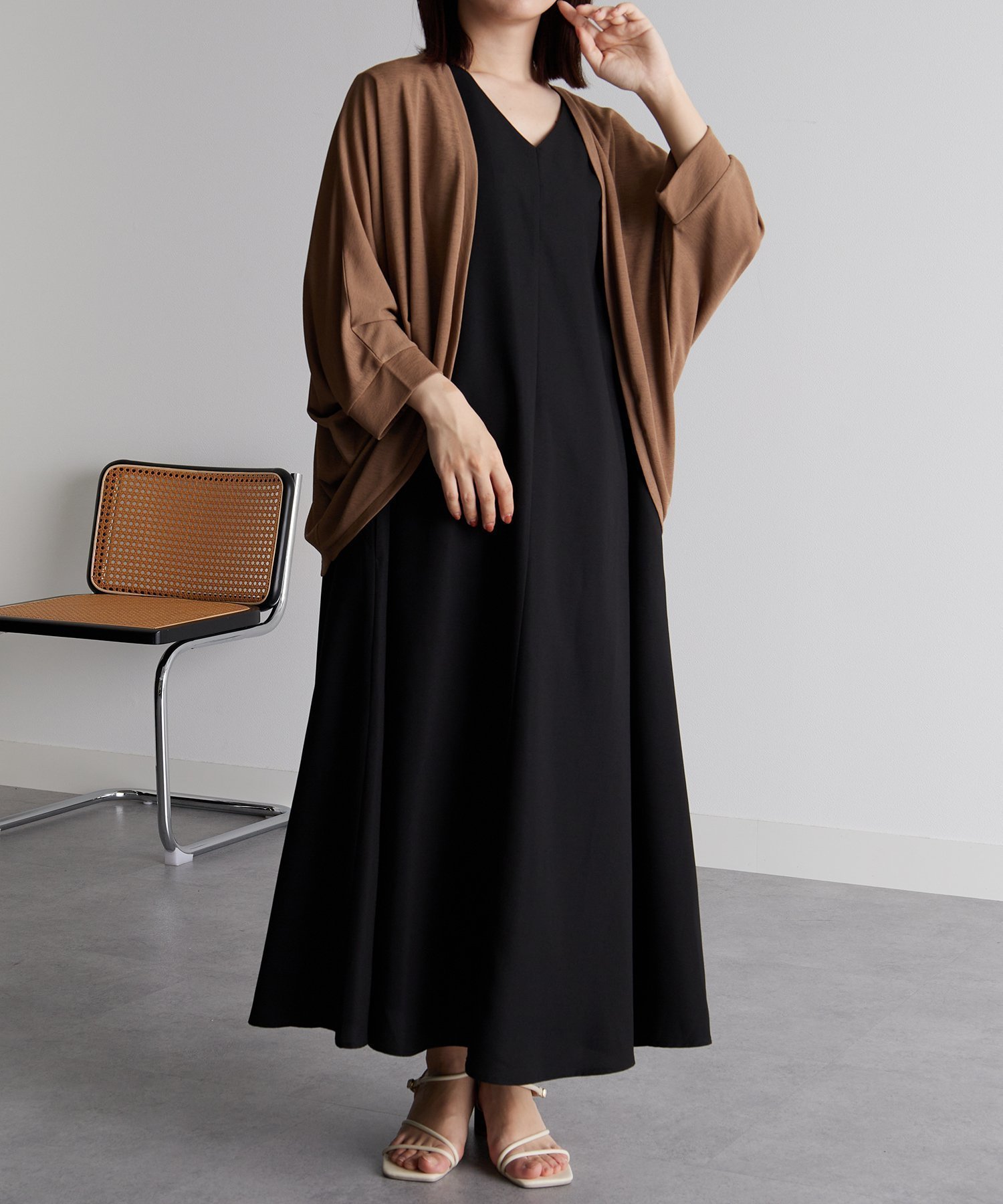 【ラナン/Ranan】のひんやり!カットソードルマンカーディガン インテリア・キッズ・メンズ・レディースファッション・服の通販 founy(ファニー) 　ファッション　Fashion　レディースファッション　Ladies' Fashion Online　トップス・カットソー　Tops/Tshirt　カーディガン　Cardigans　カットソー　Cut and Sewn　カーディガン　Cardigan　シンプル　Simple　MO|ID: prp329100004585032 ipo3291000000032682685