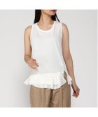 【パドカレ/pas de calais】のpas de calais マテリアルミックス レイヤード タンクトップ サラシ|ID: prp329100004585054 ipo3291000000032714623