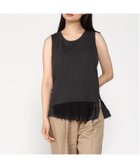 【パドカレ/pas de calais】のpas de calais マテリアルミックス レイヤード タンクトップ チャコール|ID: prp329100004585054 ipo3291000000032714624
