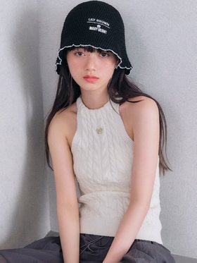 【リリーブラウン/Lily Brown】の【LILY BROWN×MARY QUANT】アメスリケーブルニット 人気、トレンドファッション・服の通販 founy(ファニー) ファッション Fashion レディースファッション WOMEN トップス・カットソー Tops/Tshirt ニット Knit Tops おすすめ Recommend コラボ Collaboration タオル Towel デニム Denim フロント Front ベーシック Basic ボーダー Border リゾート Resort ワンポイント One Point エレガント 上品 Elegant 無地 Plain Color |ID:prp329100004585063