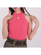 【リリーブラウン/Lily Brown】の【LILY BROWN×MARY QUANT】アメスリケーブルニット 人気、トレンドファッション・服の通販 founy(ファニー) ファッション Fashion レディースファッション WOMEN トップス・カットソー Tops/Tshirt ニット Knit Tops おすすめ Recommend コラボ Collaboration タオル Towel デニム Denim フロント Front ベーシック Basic ボーダー Border リゾート Resort ワンポイント One Point エレガント 上品 Elegant 無地 Plain Color thumbnail PNK[066]|ID: prp329100004585063 ipo3291000000032508170