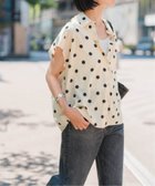 【スピック&スパン/Spick & Span】の《WEB限定3追加 》ドットフレンチスリーブシャツ ナチュラルベース|ID: prp329100004585067 ipo3291000000032546079