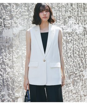 【スマイルオーキッド/SMILE ORCHID】のVネックジレ 人気、トレンドファッション・服の通販 founy(ファニー) ファッション Fashion レディースファッション Fashion for Women アウター Coat / Outerwear Collection トップス・カットソー Cut & Sew Tops ベスト&ジレ / 重ね着スタイル Vests & Gilets Vネックトップス V-Neck Tops / V-Cut Neckline Shirts おすすめ Recommended / Our Picks インナー Innerwear タンク Tank Top, Sleeveless Top トレンド Trend, Trending Now フォーマル Formal, Dressy ペプラム Peplum, Flared Hem |ID:prp329100004585089