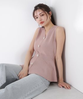 【プロポーション ボディドレッシング/PROPORTION BODY DRESSING】の畦ペプラムプルオーバー 人気、トレンドファッション・服の通販 founy(ファニー) ファッション Fashion レディースファッション Fashion for Women トップス・カットソー Cut & Sew Tops カジュアルプルオーバー・ニットトップス Pullovers & Knit Tops / Casual Pullovers シェイプ Shape, Slim Fit フロント Front, Front Design ペプラム Peplum, Flared Hem 畦 Ribbed Knit |ID:prp329100004585095