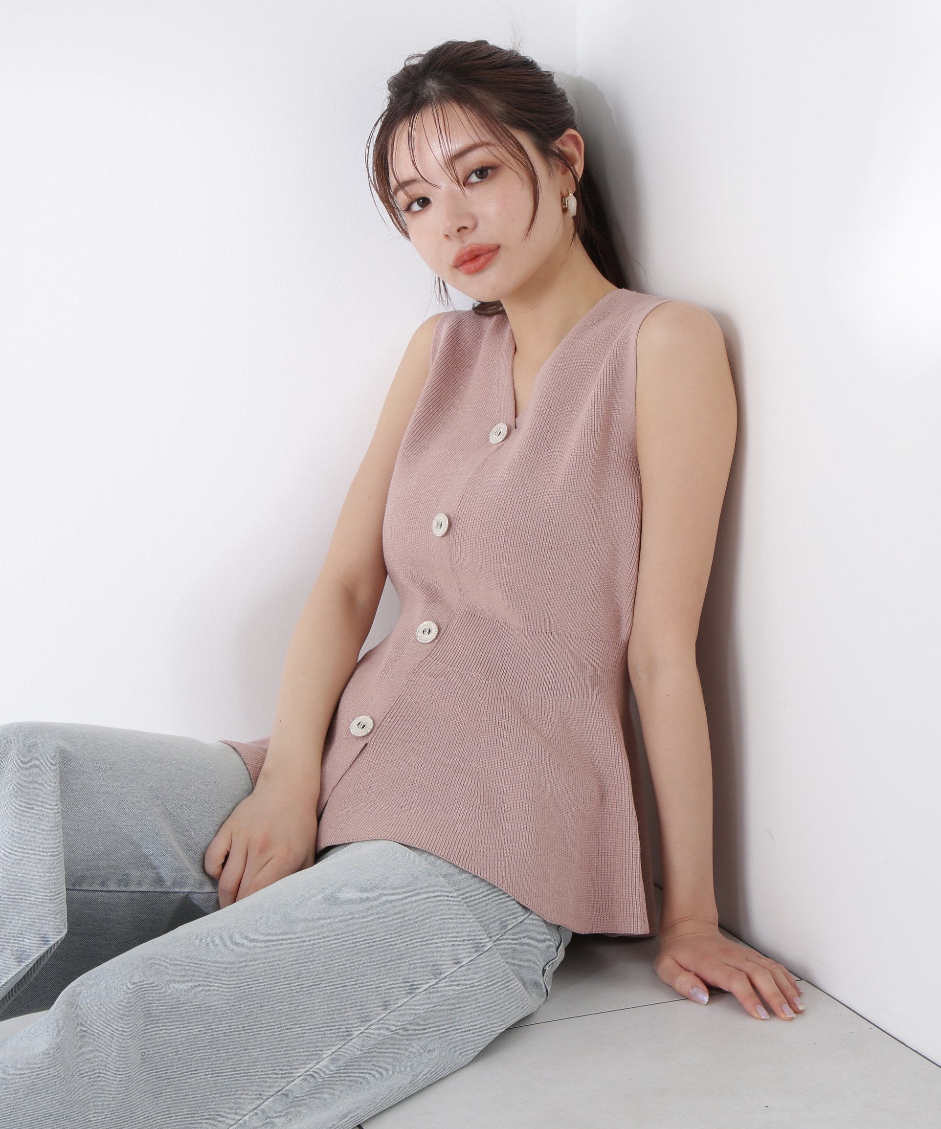【プロポーション ボディドレッシング/PROPORTION BODY DRESSING】の畦ペプラムプルオーバー インテリア・キッズ・メンズ・レディースファッション・服の通販 founy(ファニー) 　ファッション　Fashion　レディースファッション　Fashion for Women　トップス・カットソー　Cut & Sew Tops　カジュアルプルオーバー・ニットトップス　Pullovers & Knit Tops / Casual Pullovers　シェイプ　Shape, Slim Fit　フロント　Front, Front Design　ペプラム　Peplum, Flared Hem　畦　Ribbed Knit　ピンク|ID: prp329100004585095 ipo3291000000033200072