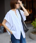 【スローブ イエナ/SLOBE IENA】の《WEB・一部店舗限定/追加》レーヨンボイルバンドカラーブラウス ホワイト|ID:prp329100004585101
