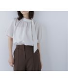 【ナチュラル ビューティー ベーシック/NATURAL BEAUTY BASIC】のリネンライクサイドタイブラウス エクリュ1|ID: prp329100004585150 ipo3291000000032681807