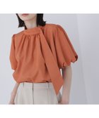 【ナチュラル ビューティー ベーシック/NATURAL BEAUTY BASIC】のリネンライクサイドタイブラウス オレンジ|ID: prp329100004585150 ipo3291000000032681809