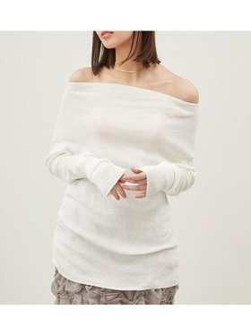 【ミラオーウェン/Mila Owen】 ギャザーデザインオフショルリブニット【ウォッシャブル】人気、トレンドファッション・服の通販 founy(ファニー) 雑誌掲載アイテム Magazine Items ファッション雑誌 Fashion Magazines ヴェリィ VERY ファッション Fashion レディースファッション WOMEN トップス・カットソー Tops/Tshirt ニット Knit Tops ウォッシャブル Washable エレガント 上品 Elegant オフショル Off Shoulder オフショルダー Off Shoulder 春 Spring ギャザー Gather 4月号 April Issue シアー Sheer 雑誌 Magazine デコルテ Decolletage トレンド Trend ドレープ Drape リラックス Relax ワンショル One Shoulder |ID:prp329100004585161