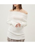 【ミラオーウェン/Mila Owen】のギャザーデザインオフショルリブニット【ウォッシャブル】 WHT[001]|ID: prp329100004585161 ipo3291000000033468986