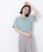 【エヌ ナチュラルビューティーベーシック/N.Natural Beauty basic】のナローリボンタイブラウス 人気、トレンドファッション・服の通販 founy(ファニー) ファッション Fashion レディースファッション Fashion for Women トップス・カットソー Cut & Sew Tops シャツ・ブラウス・オフィスカジュアル Elegant Blouses & Button-Ups おすすめ Recommended / Our Picks ジャケット Jacket, Outerwear ジョーゼット Georgette, Semi-Sheer Fabric デニム Denim, Jeans Material バランス Balance, Style Balance リボン Ribbon, Bow エレガント 上品 Elegant thumbnail ライトグリーン|ID: prp329100004585179 ipo3291000000032647341
