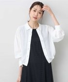 【エムケイ ミッシェルクラン/MK MICHEL KLEIN】のショート丈シャツブルゾン/洗える ホワイト|ID: prp329100004585191 ipo3291000000032753461