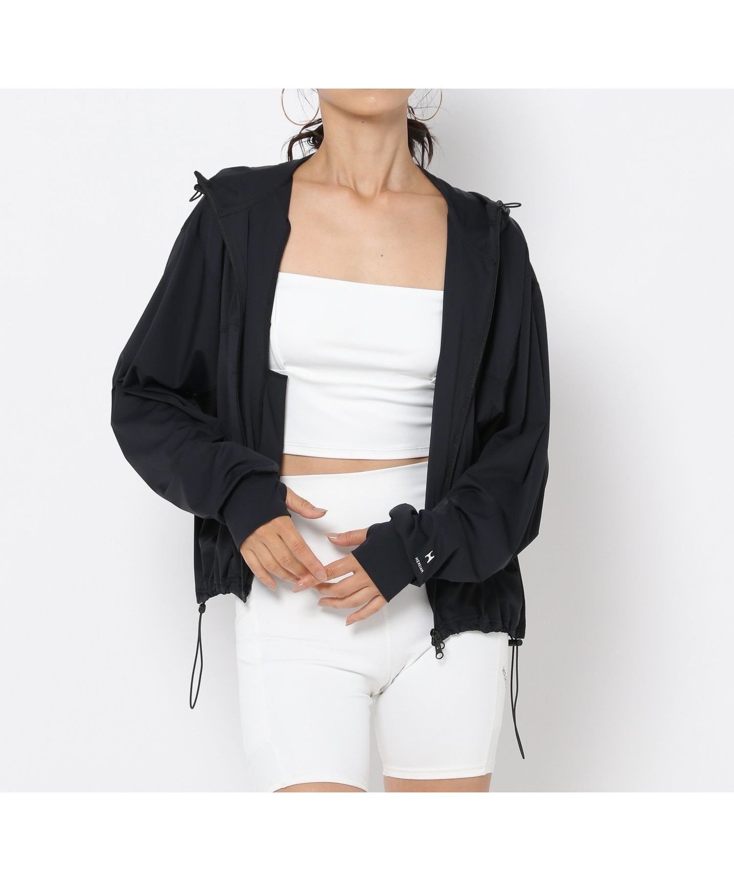 【ベイフロー/BAYFLOW】の【HEREIAM】耐塩素 UVカット/ドルマンラッシュパーカー 人気、トレンドファッション・服の通販 founy(ファニー) 　ファッション　Fashion　レディースファッション　Fashion for Women　トップス・カットソー　Cut & Sew Tops　レディースパーカー・カジュアルフーディー　Casual Hoodies & Sweatshirts　ジップアップ　Zip-Up, Full Zip　パーカー　Hoodie, Parka　ポケット　Pocket, Pocket Detail　メッシュ　Mesh, Net Fabric　切替　Switching, Contrast Panel　水着　Swimsuit, Swimwear　 other-1|ID: prp329100004585192 ipo3291000000032743639