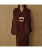 【アニュアンス/anuans】のライトダブルサテンノーカラージャケット 人気、トレンドファッション・服の通販 founy(ファニー) ファッション Fashion レディースファッション Ladies' Fashion Online アウター Coat Outerwear ジャケット Jackets ノーカラージャケット No Collar Leather Jackets サテン Satin シンプル Simple ダブル Double エレガント 上品 Elegant 夏 Summer thumbnail BURGUNDY|ID: prp329100004585256 ipo3291000000032511105