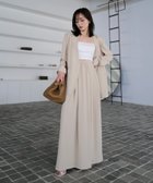 【アニュアンス/anuans】のライトダブルサテンハイウエストパンツ BEIGE|ID: prp329100004585280 ipo3291000000032734867