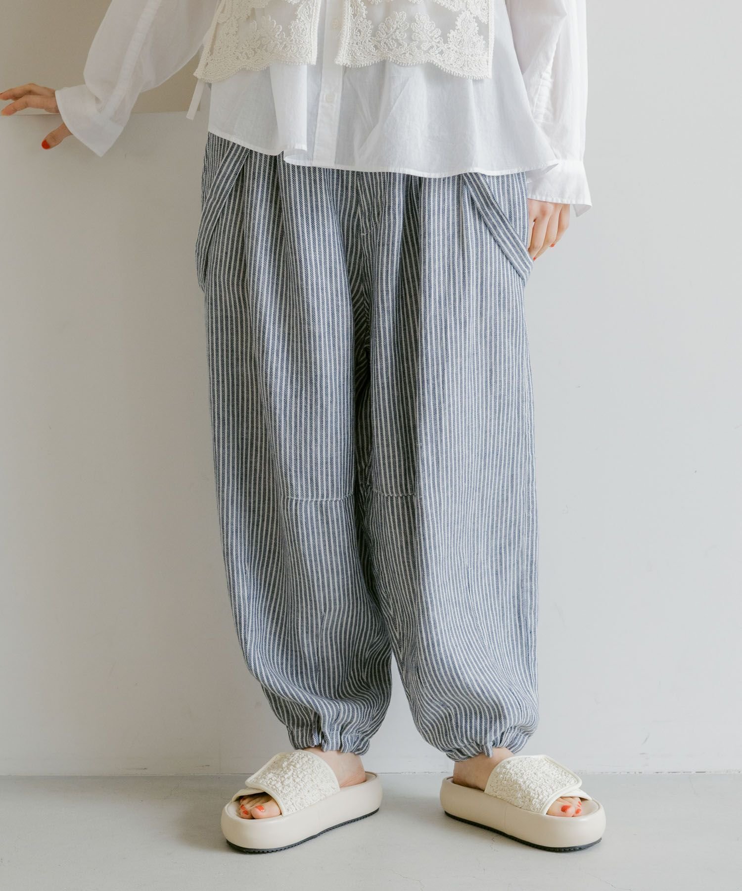 【ニコアンド/niko and】のFINEリネンツイルパンツ インテリア・キッズ・メンズ・レディースファッション・服の通販 founy(ファニー) 　ファッション　Fashion　レディースファッション　Ladies' Fashion Online　パンツ　Pants　おすすめ　Recommend　サスペンダー　Suspenders　リネン　Linen　人気　Popularity　ヒッコリー88|ID: prp329100004585283 ipo3291000000032667132