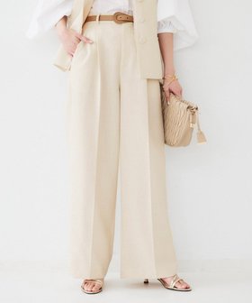 【アンタイトル/UNTITLED】の【セットアップ可能】リネンライクキャンバス ワイドパンツ 人気、トレンドファッション・服の通販 founy(ファニー) ファッション Fashion レディースファッション Fashion for Women セットアップ Matching Sets レディースパンツ・ボトムス Pants & Trousers / Bottoms おすすめ Recommended / Our Picks キャンバス Canvas, Canvas Fabric ストレート Straight, Straight Cut セットアップ Set-Up, Coordinated Outfit センター Center, Center Line フォルム Silhouette, Form ポケット Pocket, Pocket Detail モダン Modern, Contemporary リアル Real, Realistic リネン Linen, Linen Fabric ワイド Wide, Wide Fit |ID:prp329100004585291