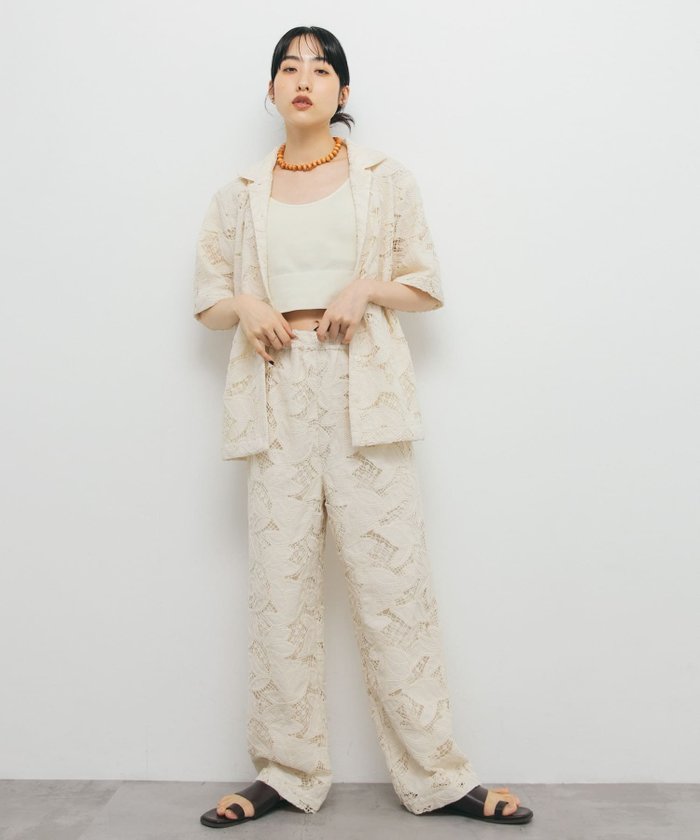 【ケービーエフ/KBF / URBAN RESEARCH】のケミカルレースイージーパンツ インテリア・キッズ・メンズ・レディースファッション・服の通販 founy(ファニー) https://founy.com/ ファッション Fashion レディースファッション Fashion for Women パンツ Pants & Trousers 2025年 2025 2025春夏・S/S Spring/Summer 2025 SS25 おすすめ Recommended / Our Picks ケミカル Chemical, Chemical Wash セットアップ Set-Up, Coordinated Outfit レース Lace, Lace Fabric 夏 Summer S/S・春夏 SS, Spring/Summer, Warm Season |ID: prp329100004585338 ipo3291000000032715400