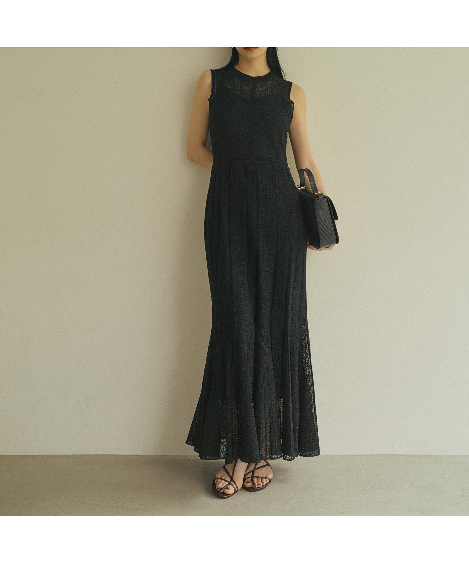 【アニュアンス/anuans】のレーシーニットワンピース 人気、トレンドファッション・服の通販 founy(ファニー) 　ファッション　Fashion　レディースファッション　Fashion for Women　ワンピース　Dresses　ニットワンピース　Knit Dresses　インナー　Innerwear　レース　Lace, Lace Fabric　エレガント 上品　Elegant　 other-1|ID: prp329100004585749 ipo3291000000032751114