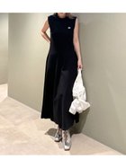 【ファーファー/FURFUR】のロゴ刺繍ノースリーブカットワンピース 人気、トレンドファッション・服の通販 founy(ファニー) ファッション Fashion レディースファッション WOMEN ワンピース Dress フィット Fit フレア Flare ワンポイント One Point thumbnail BLK[009]|ID: prp329100004585770 ipo3291000000032516071