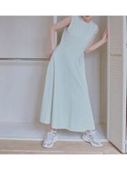 【ファーファー/FURFUR】のロゴ刺繍ノースリーブカットワンピース 人気、トレンドファッション・服の通販 founy(ファニー) ファッション Fashion レディースファッション WOMEN ワンピース Dress フィット Fit フレア Flare ワンポイント One Point thumbnail MNT[021]|ID: prp329100004585770 ipo3291000000032516072