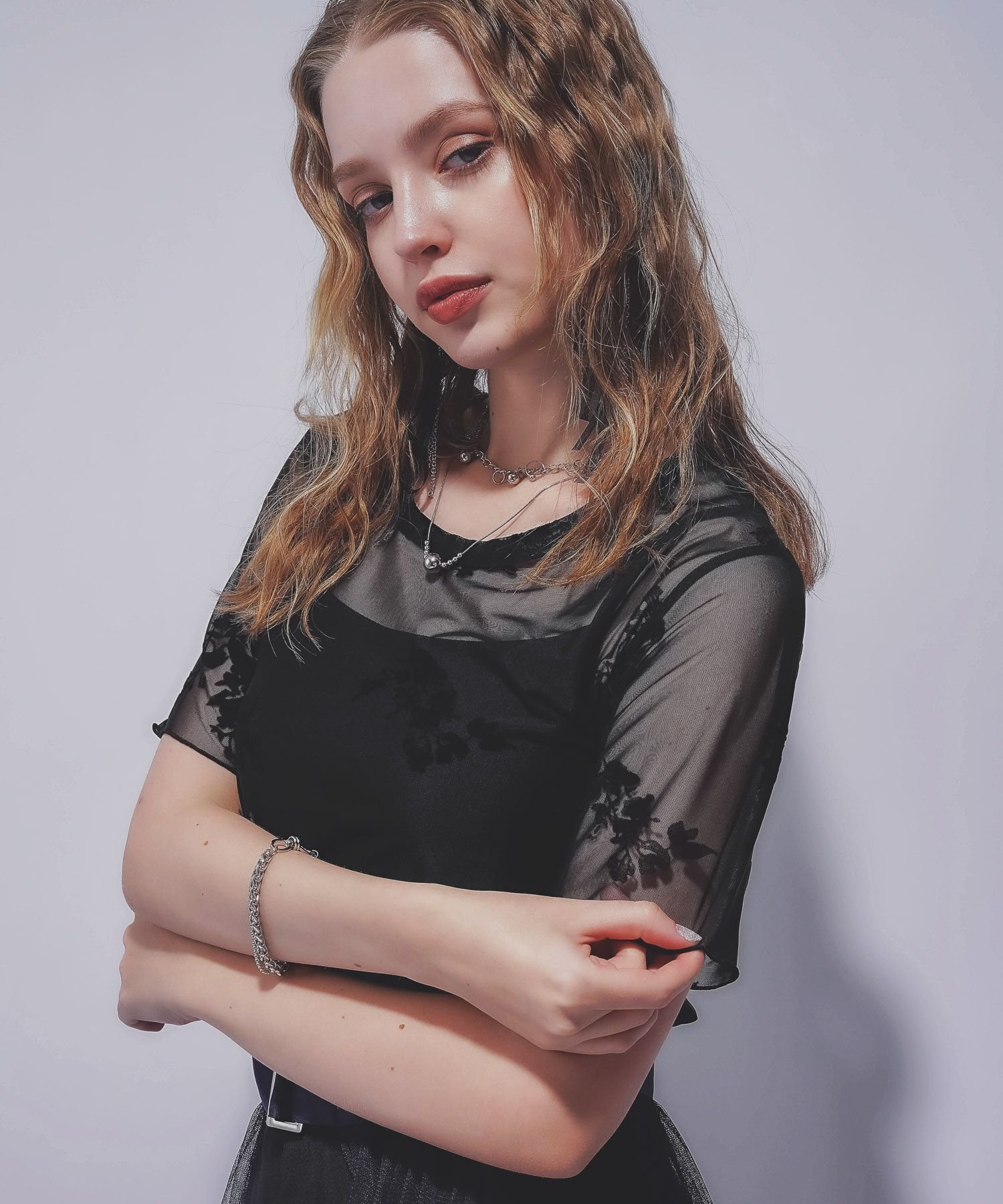 【ハレ/HARE】の2WAYフラワーフロッキーUネックT インテリア・キッズ・メンズ・レディースファッション・服の通販 founy(ファニー) 　ファッション　Fashion　レディースファッション　Ladies' Fashion Online　インナー　Inner　ウェーブ　Wave　ヴィンテージ　Vintage　カーゴパンツ　Cargo Pants　シアー　Sheer　ストレート　Straight　デニム　Denim　定番　Standard　人気　Popularity　おすすめ　Recommend　夏　Summer　エレガント 上品　Elegant　ブラック09|ID: prp329100004585868 ipo3291000000032576651