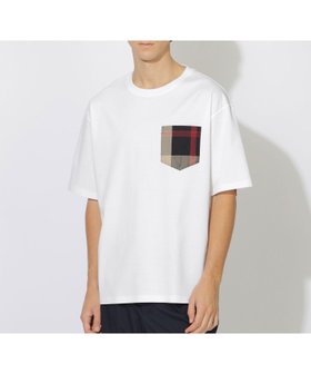 【ブルーレーベル クレストブリッジ/BLUE LABEL CRESTBRIDGE】のチェックポケットTシャツ 人気、トレンドファッション・服の通販 founy(ファニー) ファッション Fashion レディースファッション Fashion for Women トップス・カットソー Cut & Sew Tops シャツ・ブラウス・オフィスカジュアル Elegant Blouses & Button-Ups ロングTシャツ・Tシャツ Longline T-Shirts & Tees チェック Check, Plaid, Tartan トレンド Trend, Trending Now ポケット Pocket, Pocket Detail リラックス Relax, Relaxed Fit エレガント 上品 Elegant |ID:prp329100004585881