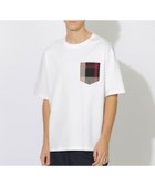 【ブルーレーベル クレストブリッジ/BLUE LABEL CRESTBRIDGE】のチェックポケットTシャツ 人気、トレンドファッション・服の通販 founy(ファニー) ファッション Fashion レディースファッション Fashion for Women トップス・カットソー Cut & Sew Tops シャツ・ブラウス・オフィスカジュアル Elegant Blouses & Button-Ups ロングTシャツ・Tシャツ Longline T-Shirts & Tees チェック Check, Plaid, Tartan トレンド Trend, Trending Now ポケット Pocket, Pocket Detail リラックス Relax, Relaxed Fit エレガント 上品 Elegant thumbnail ホワイト|ID: prp329100004585881 ipo3291000000033055901