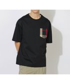 【ブルーレーベル クレストブリッジ/BLUE LABEL CRESTBRIDGE】のチェックポケットTシャツ 人気、トレンドファッション・服の通販 founy(ファニー) ファッション Fashion レディースファッション Fashion for Women トップス・カットソー Cut & Sew Tops シャツ・ブラウス・オフィスカジュアル Elegant Blouses & Button-Ups ロングTシャツ・Tシャツ Longline T-Shirts & Tees チェック Check, Plaid, Tartan トレンド Trend, Trending Now ポケット Pocket, Pocket Detail リラックス Relax, Relaxed Fit エレガント 上品 Elegant thumbnail ブラック|ID: prp329100004585881 ipo3291000000033055902