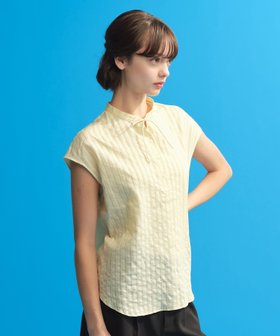 【マッキントッシュ フィロソフィー/MACKINTOSH PHILOSOPHY】のカラミレースブラウス 人気、トレンドファッション・服の通販 founy(ファニー) ファッション Fashion レディースファッション WOMEN トップス・カットソー Tops/Tshirt シャツ/ブラウス Shirts/Blouses おすすめ Recommend ストライプ Stripe スリーブ Sleeve フレンチ French リボン Ribbon レース Race 夏 Summer 春 Spring 無地 Plain Color |ID:prp329100004585898