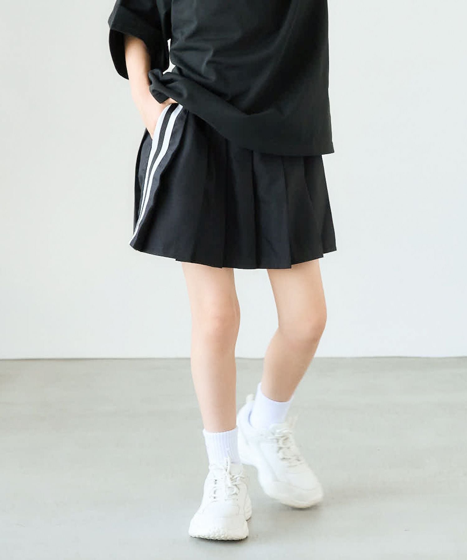 【グローバルワーク/GLOBAL WORK / KIDS】のムテキプリティプリーツスカート/キッズ/983010 インテリア・キッズ・メンズ・レディースファッション・服の通販 founy(ファニー) 　ファッション　Fashion　キッズファッション　KIDS Children’s Clothing　プリーツ　Pleats　人気　Popularity　【新色】ブラックライン11|ID: prp329100004585942 ipo3291000000032517784