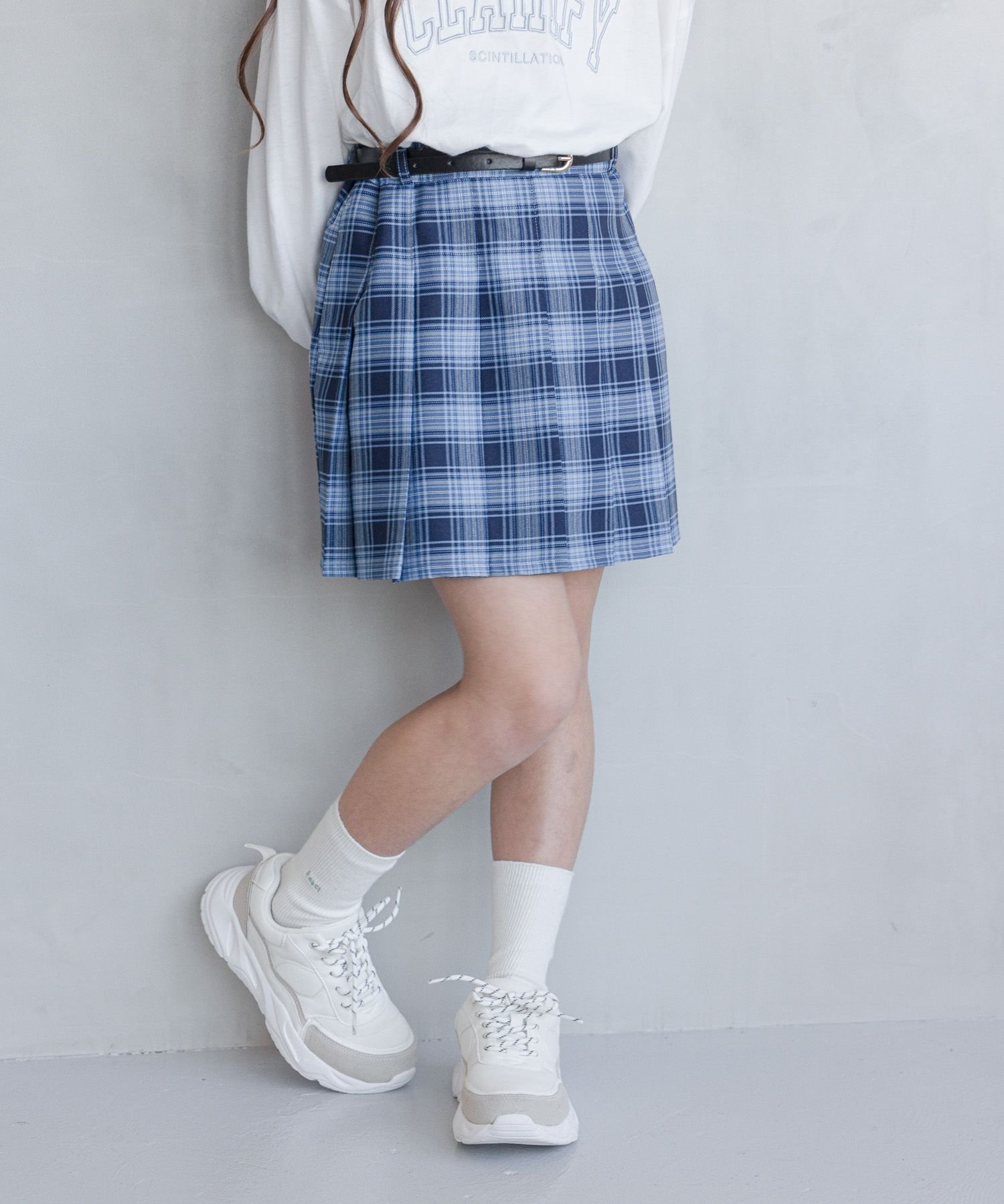 【グローバルワーク/GLOBAL WORK / KIDS】のムテキプリティプリーツスカート/キッズ/983010 インテリア・キッズ・メンズ・レディースファッション・服の通販 founy(ファニー) 　ファッション　Fashion　キッズファッション　KIDS Children’s Clothing　プリーツ　Pleats　人気　Popularity　ネイビーチェック88|ID: prp329100004585942 ipo3291000000032517793