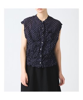 【マーコート/MARcourt】のmizuiro ind ドットプリントキャッチワッシャーノースリーブシャツ 人気、トレンドファッション・服の通販 founy(ファニー) ファッション Fashion レディースファッション Fashion for Women トップス・カットソー Cut & Sew Tops キャミソール&ノースリーブ Camisoles & Sleeveless Tops シャツ・ブラウス・オフィスカジュアル Elegant Blouses & Button-Ups オケージョン Occasion Wear コンパクト Compact, Small Size ドット Polka Dot, Dot Pattern ワッシャー Washer, Crinkled Finish 人気 Popular, Best Seller |ID:prp329100004585960