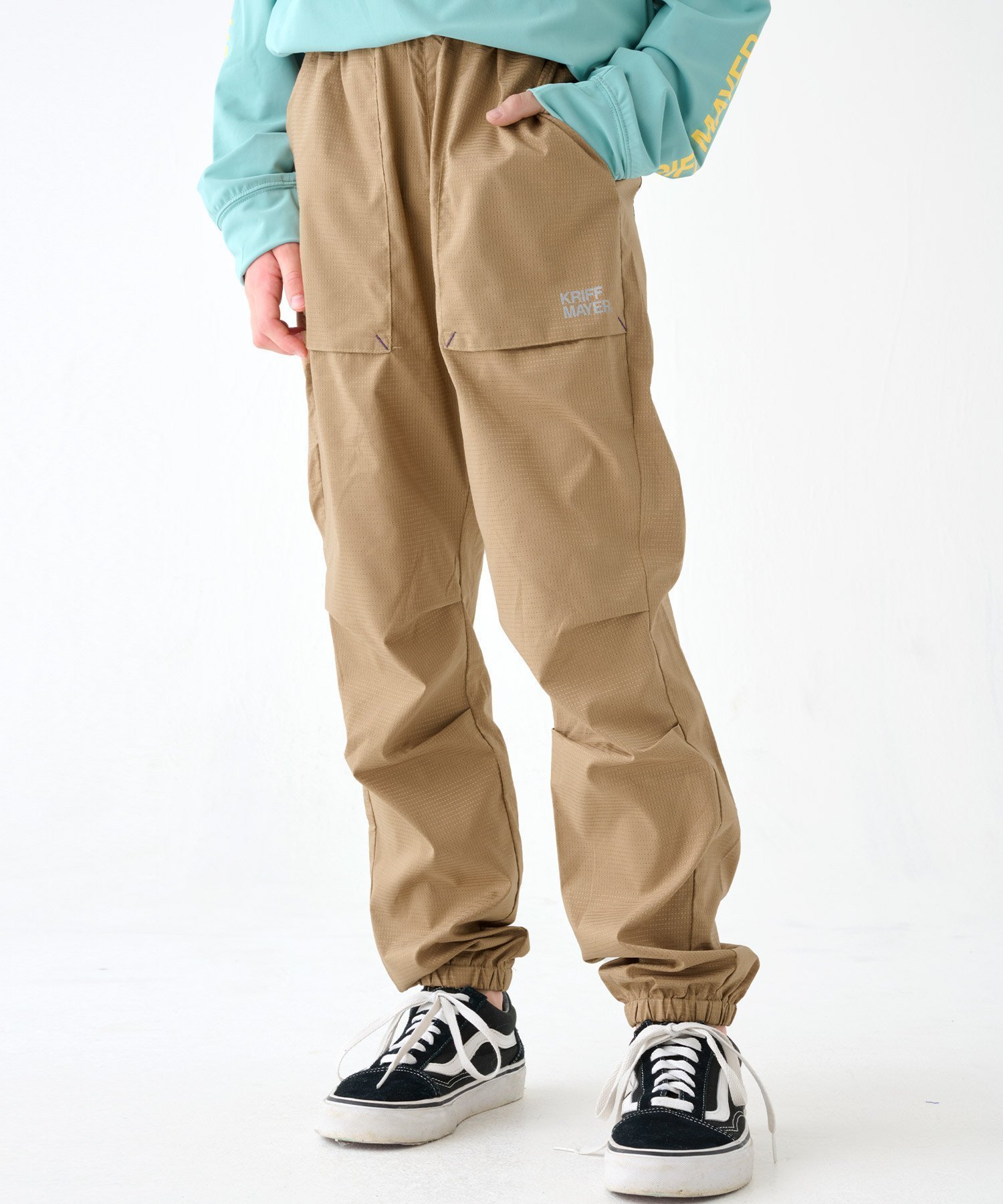 【クリフメイヤー キッズ/KRIFF MAYER / KIDS】のさらさらエアージョガー インテリア・キッズ・メンズ・レディースファッション・服の通販 founy(ファニー) 　ファッション　Fashion　キッズファッション　KIDS Children’s Clothing　ハンカチ　Handkerchief　ポケット　Pocket　BEIGE|ID: prp329100004585968 ipo3291000000032643533