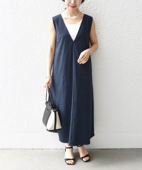 【シップス フォー ウィメン/SHIPS】 SHIPS any 洗濯機可能 ドライリネン Vネック ワンピース人気、トレンドファッション・服の通販 founy(ファニー) ファッション Fashion レディースファッション WOMEN ワンピース Dress インナー Inner 春 Spring クール Cool ジャケット Jacket タンク Tank 定番 Standard バランス Balance フェミニン Feminine フレア Flare リネン Linen レース Race ロング Long S/S・春夏 Ss・Spring/Summer おすすめ Recommend 夏 Summer |ID:prp329100004586074